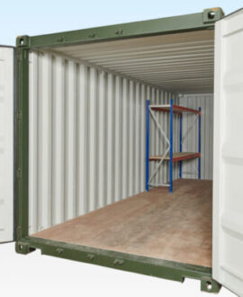 Adjustable, Heavy Duty Two Tier Container Racking (Single Bay)