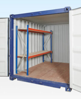 Adjustable, Heavy Duty Two Tier Container Racking (Single Bay)