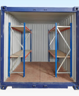 Adjustable, Heavy Duty Two Tier Container Racking (Single Bay)