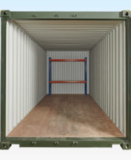 Adjustable, Heavy Duty Two Tier Racking For Rear Of Container