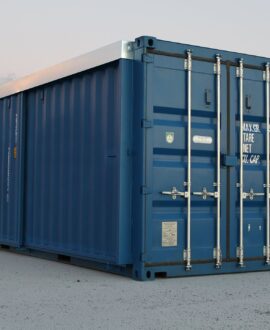 20ft Hi Cube Container (9′ 6″ high) suitable for IBC storage Sliding Door