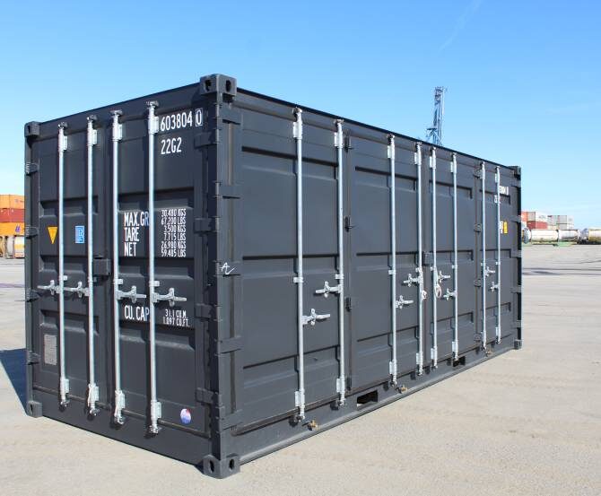 20ft High Cube Container – Hazardous Waste Container, Side opening (9ft 6′ high)