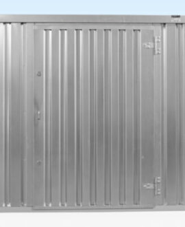 4M X 2.1M Flat Pack Container Store – Galvanised