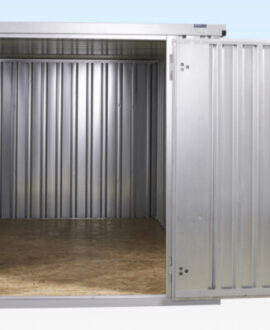 4M X 2.1M Flat Pack Container Store – Galvanised