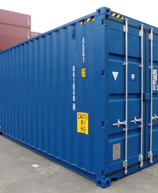 40ft High Cube Container – One Trip (9ft 6″ high) | Brand New