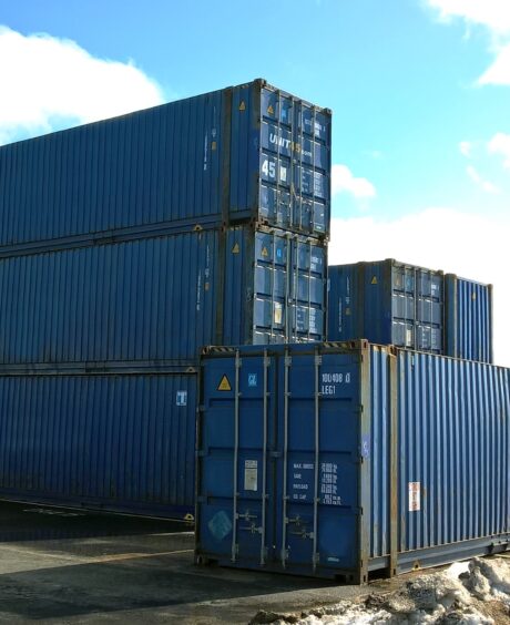 45′ HCPW  Shipping Container Blue (RAL 5013)