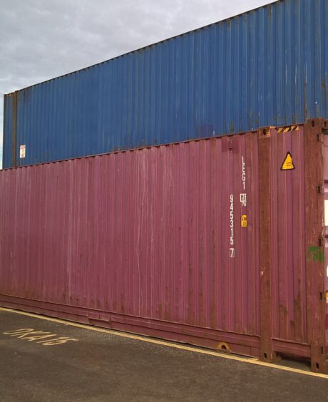 45′ HCPW  Shipping Container Blue (RAL 5013)