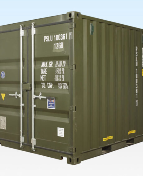 10ft x 8ft Shipping Container (One Trip) Green (RAL 6007)