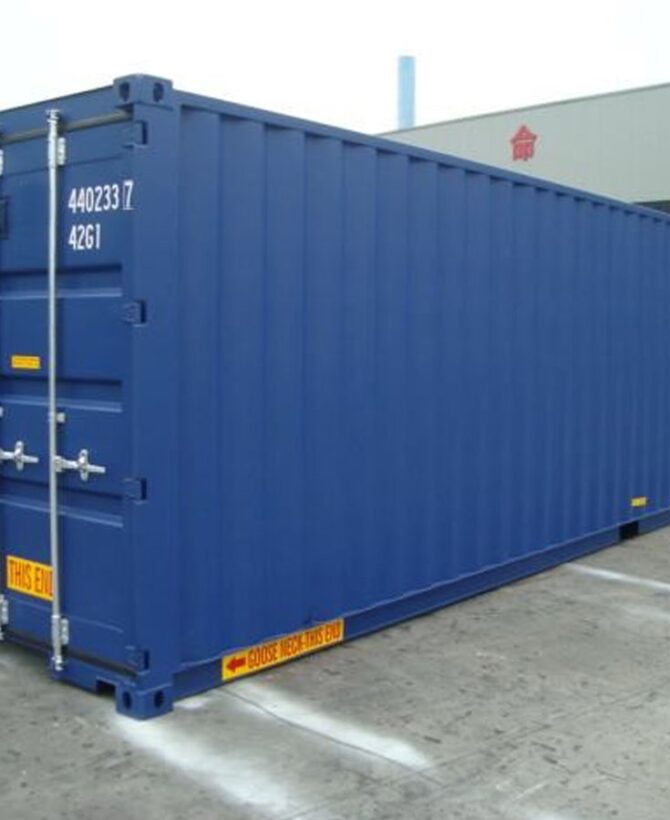 40ft High Cube (9′ 6″ high) Double Door Container (DD)