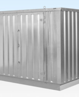 4M X 2.1M Flat Pack Container Store – Galvanised