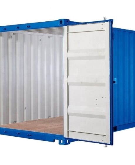 20ft Self Storage Container with Bamboo Floor – Blue (RAL 5010)