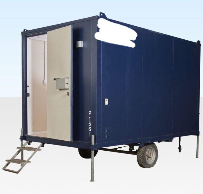 12Ft x 7Ft 6in Steel Mobile Anti-Vandal Office Cabin