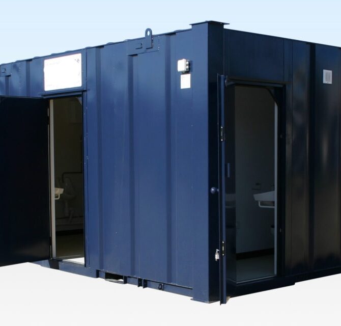 3+1 Steel Toilet Cabin 16Ft x 9Ft